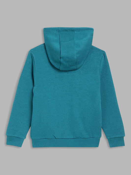 Blue Giraffe Boys Teal Solid Sweatshirt