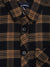 Blue Giraffe Boys Brown Checked Shirt