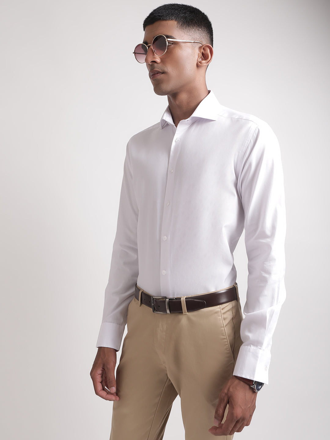 Bruun & Stengade White Slim Fit Shirt