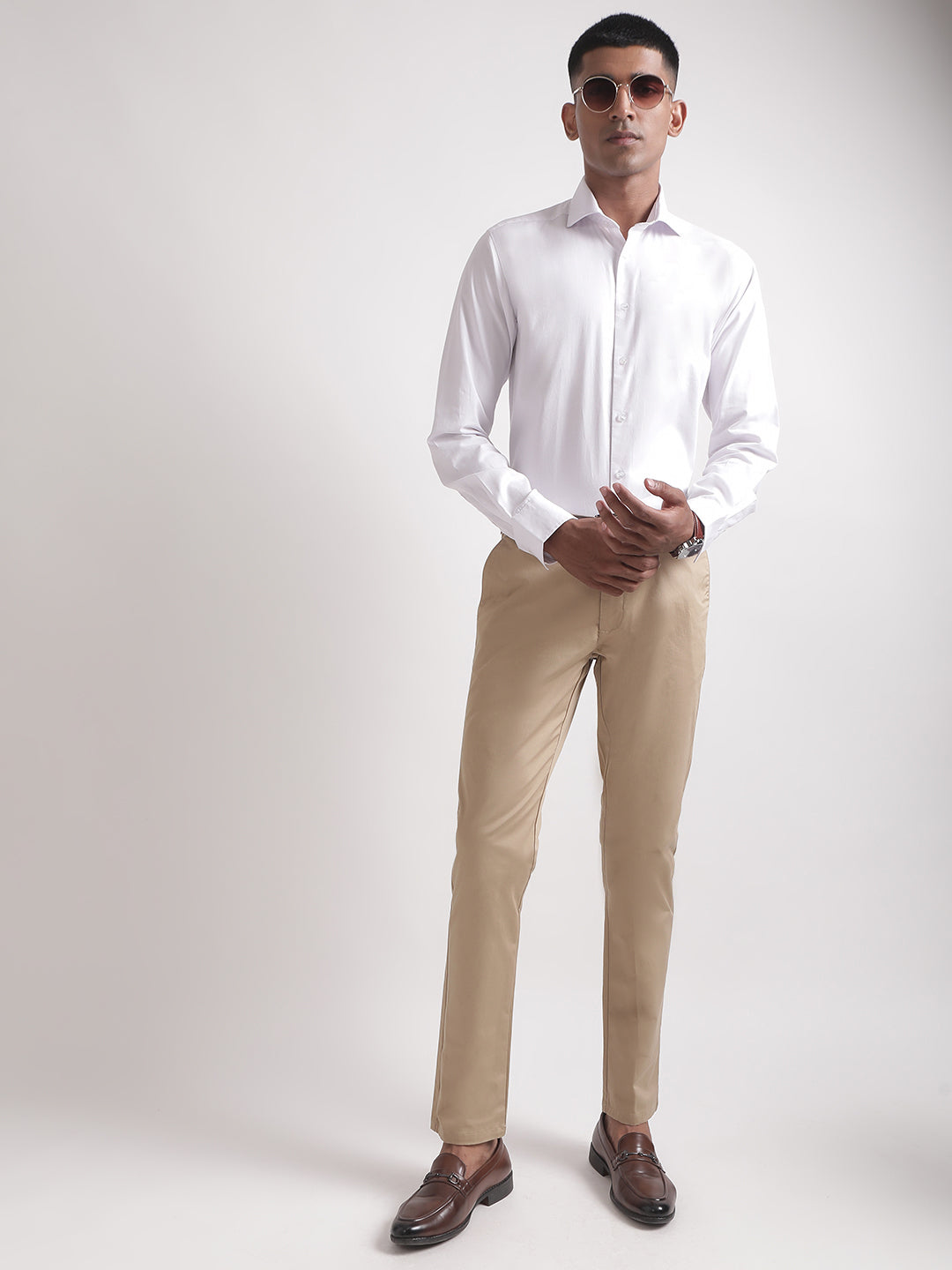 Bruun & Stengade White Slim Fit Shirt