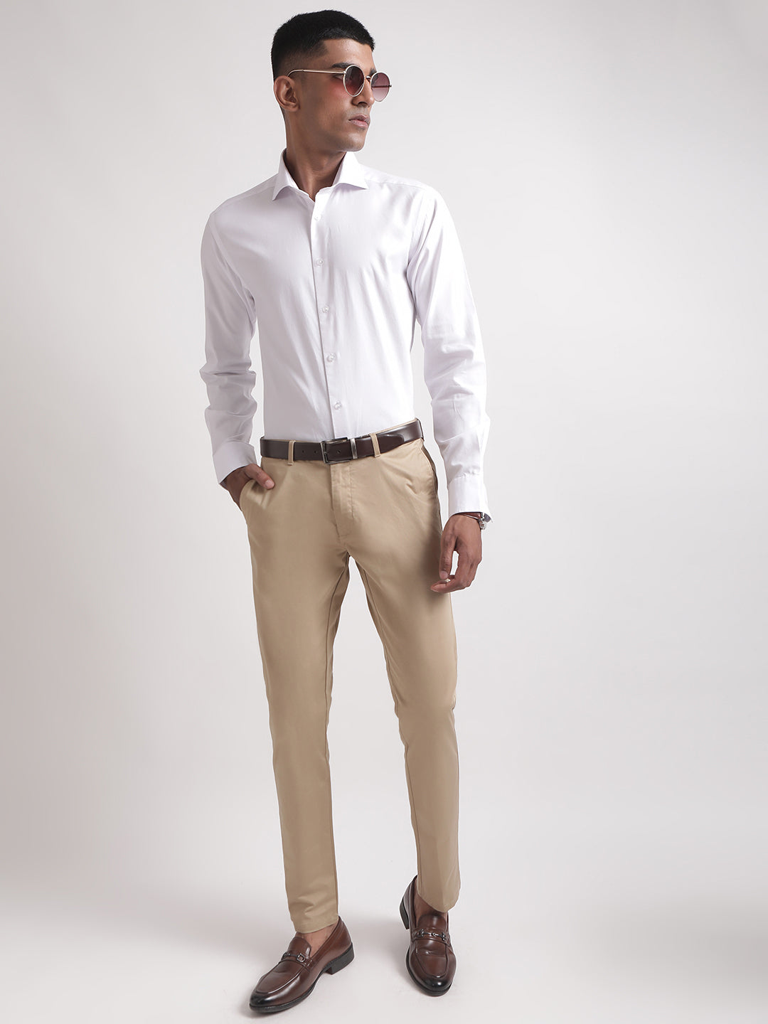 Bruun & Stengade White Slim Fit Shirt