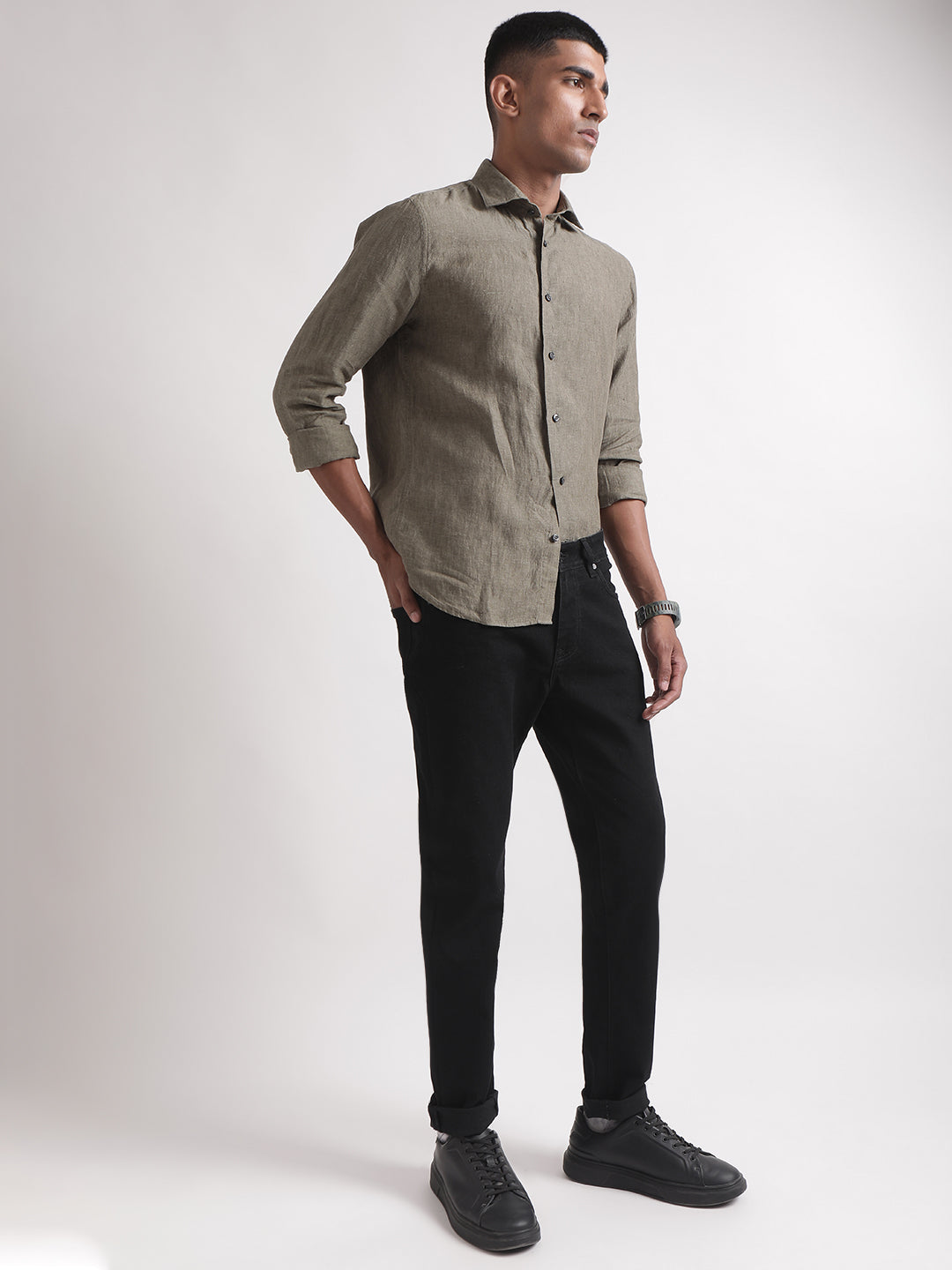 Matinique Olive Regular Fit Shirt