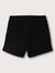 Blue Giraffe Girls Black Solid Regular Fit Shorts