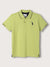 Blue Giraffe Boys Lime Green Polo Solid TShirt