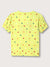 Blue Giraffe Girls Lime Printed Round Neck TShirt