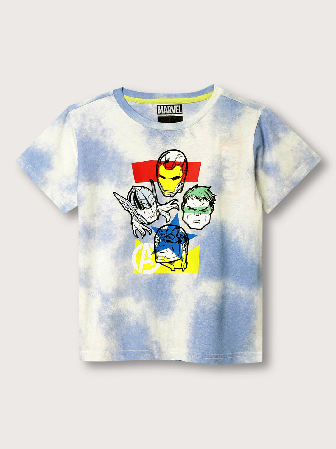 Blue Giraffe Boys Multi Solid Round Neck TShirt