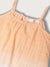 Elle Kids Girls Orange Round Neck Solid Top