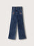 Blue Giraffe Girls Mid Blue Washed Regular Fit Jeans