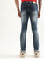 Antony Morato Men Super Skinny Fit Mildly Distressed Heavy Fade Stretchable Cotton Jeans