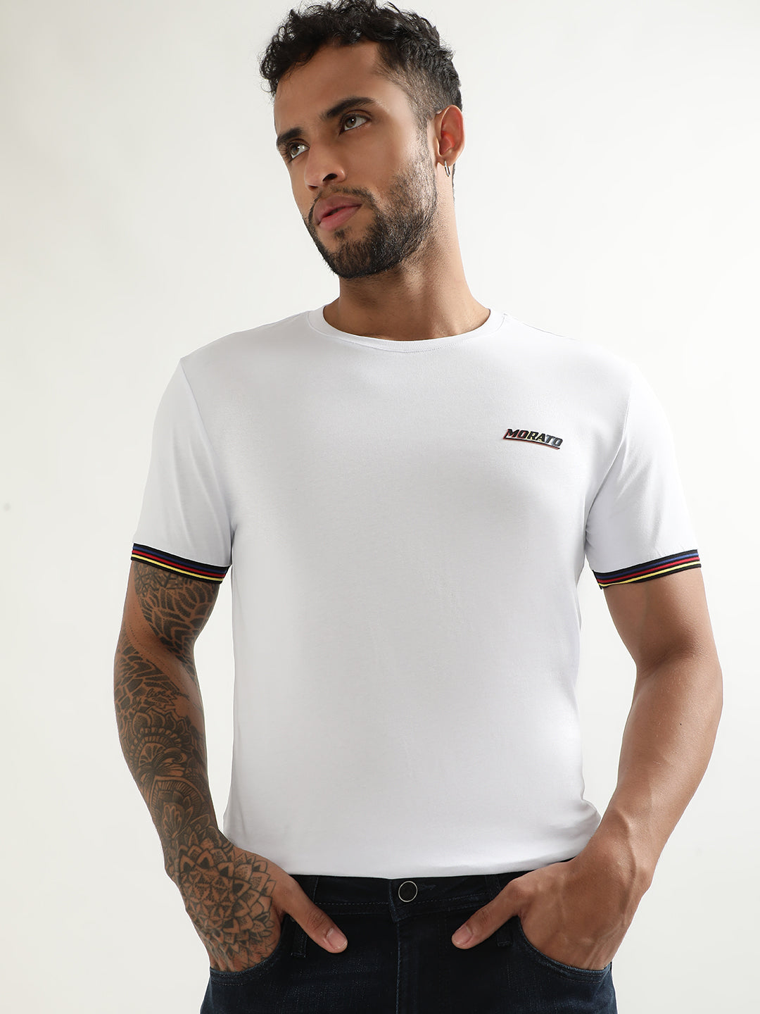 Antony Morato White Slim Fit T-Shirt