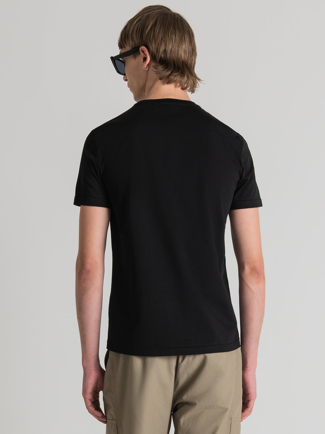 Antony Morato Black Printed Slim Fit T-Shirt