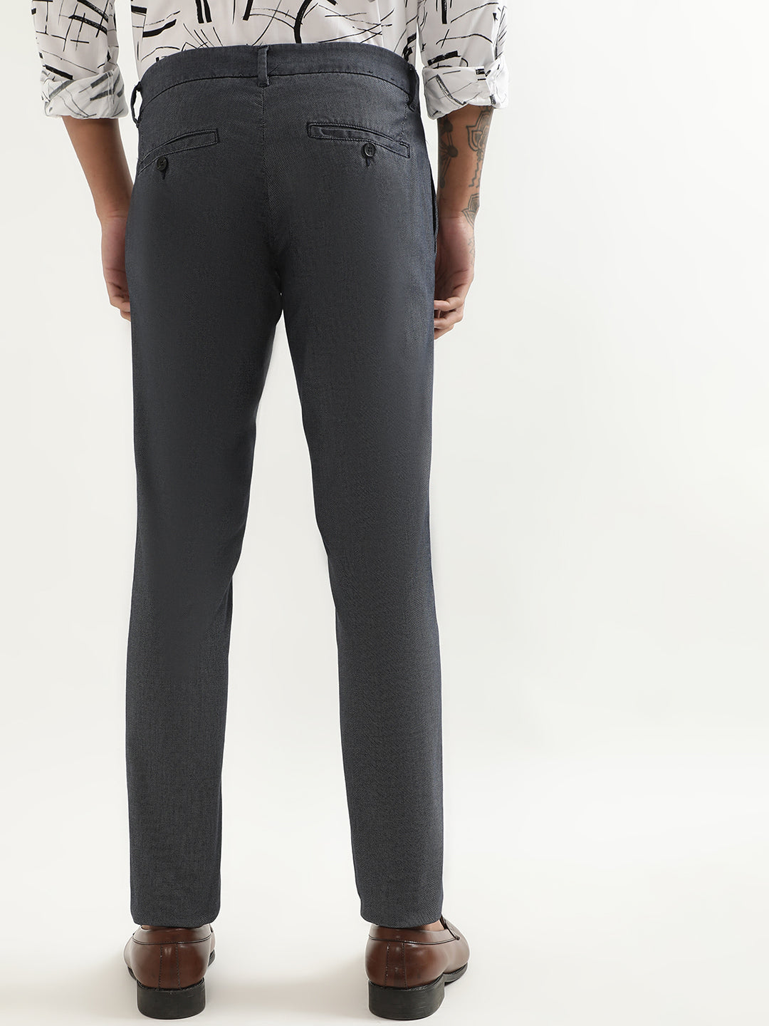 Antony Morato Men Mid-Rise Skinny Fit Cotton Trousers