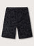 Blue Giraffe Boys Black Printed Regular Fit Shorts