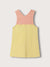 Elle Kids Girls Orange Solid V Neck Dress