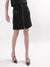 Elle Women Black Solid Regular Fit Skirt