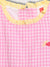 Blue Giraffe Girls Multi Checked Round Neck Dress