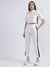 Centre Stage Women Off White Solid Trouser