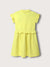 Blue Giraffe Girls Lime Green Collar Solid Dress