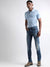 Iconic Men Mid Blue Solid Slim Fit Jeans