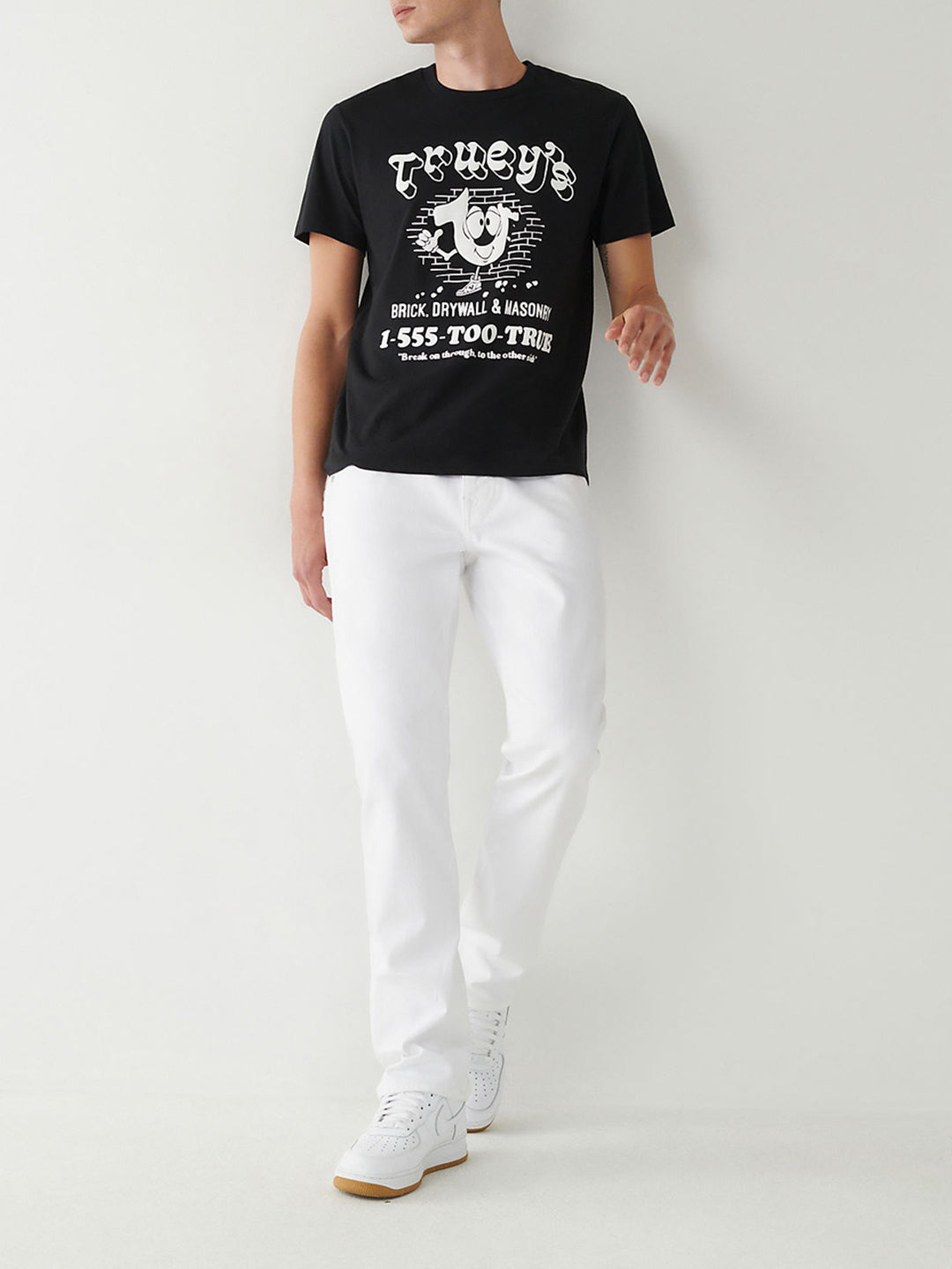 True Religion Black Fashion Logo Regular Fit T-Shirt