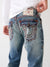 True Religion Men Faded Straight Fit Jeans