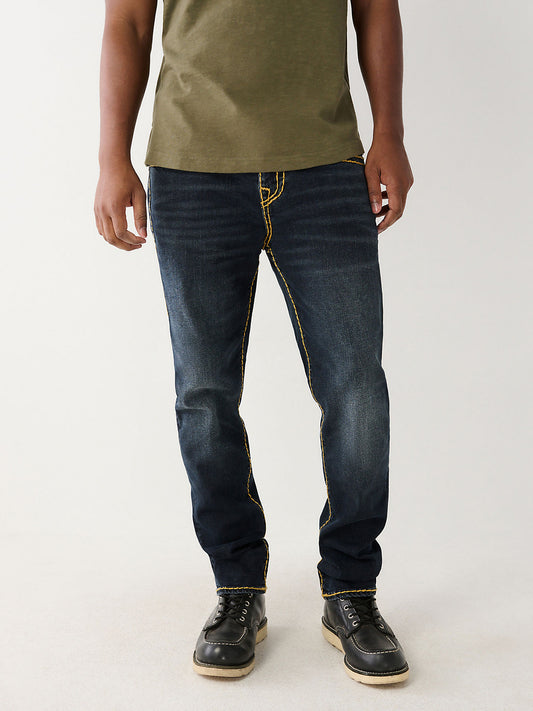 True Religion Men Faded Skinny Fit Jeans