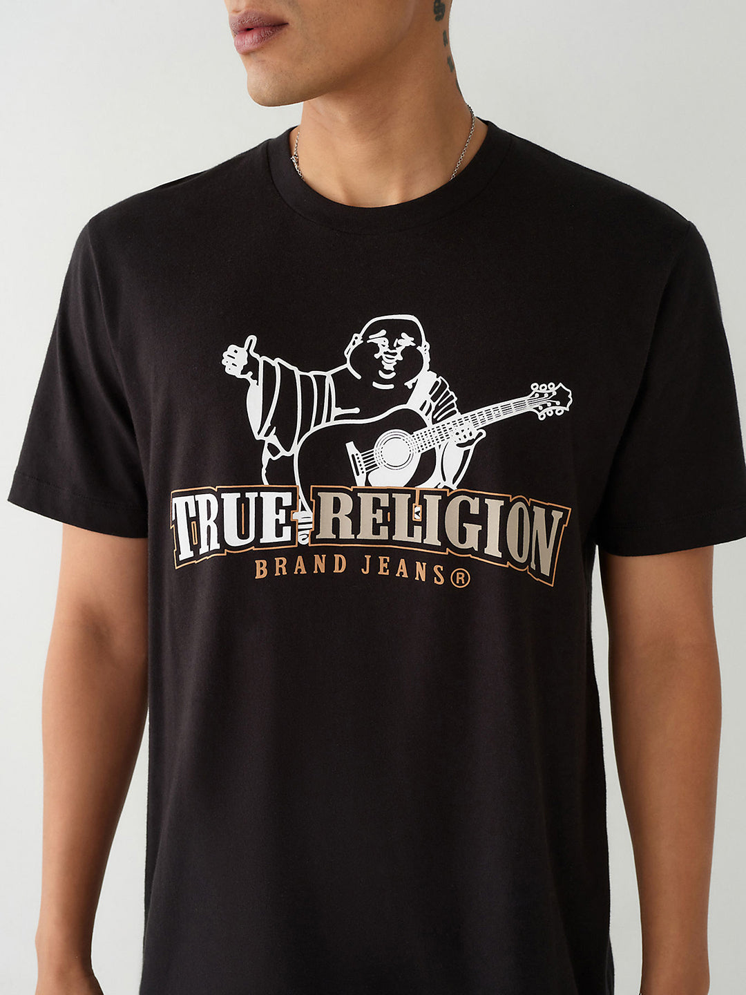 True Religion Black Fashion Logo Regular Fit T-Shirt