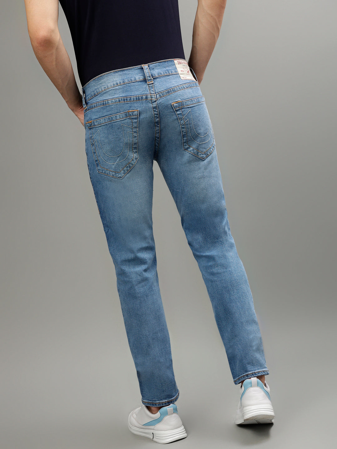 True Religion Men Solid Skinny Fit Jeans