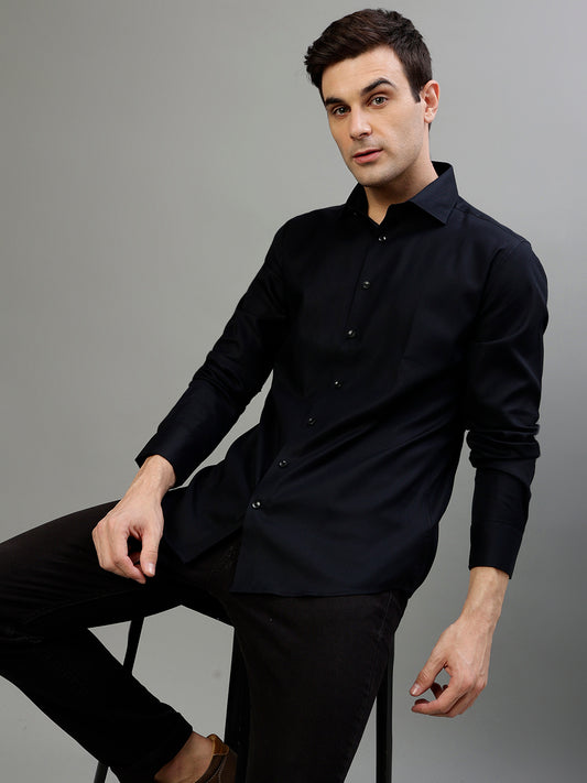 Bruun & Stengade Black Fashion Slim Fit Shirt