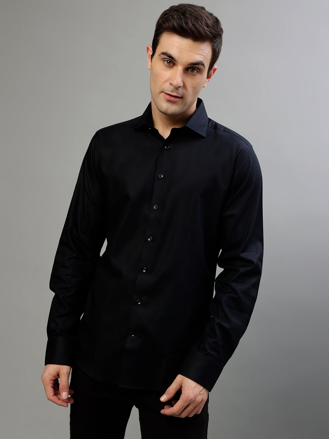 Bruun & Stengade Black Fashion Slim Fit Shirt