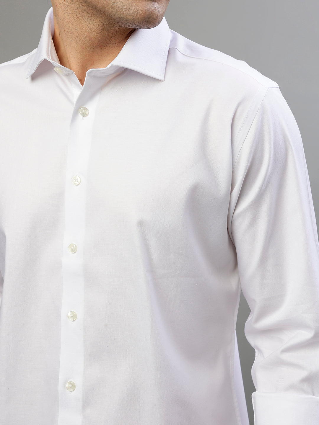 Bruun & Stengade White Fashion Slim Fit Shirt