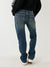 True Religion Women Blue Mid-Rise Straight Fit Jeans