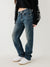 True Religion Women Blue Mid-Rise Straight Fit Jeans