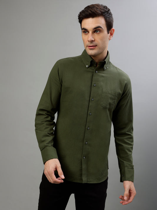 Bruun & Stengade Green Fashion Slim Fit Shirt