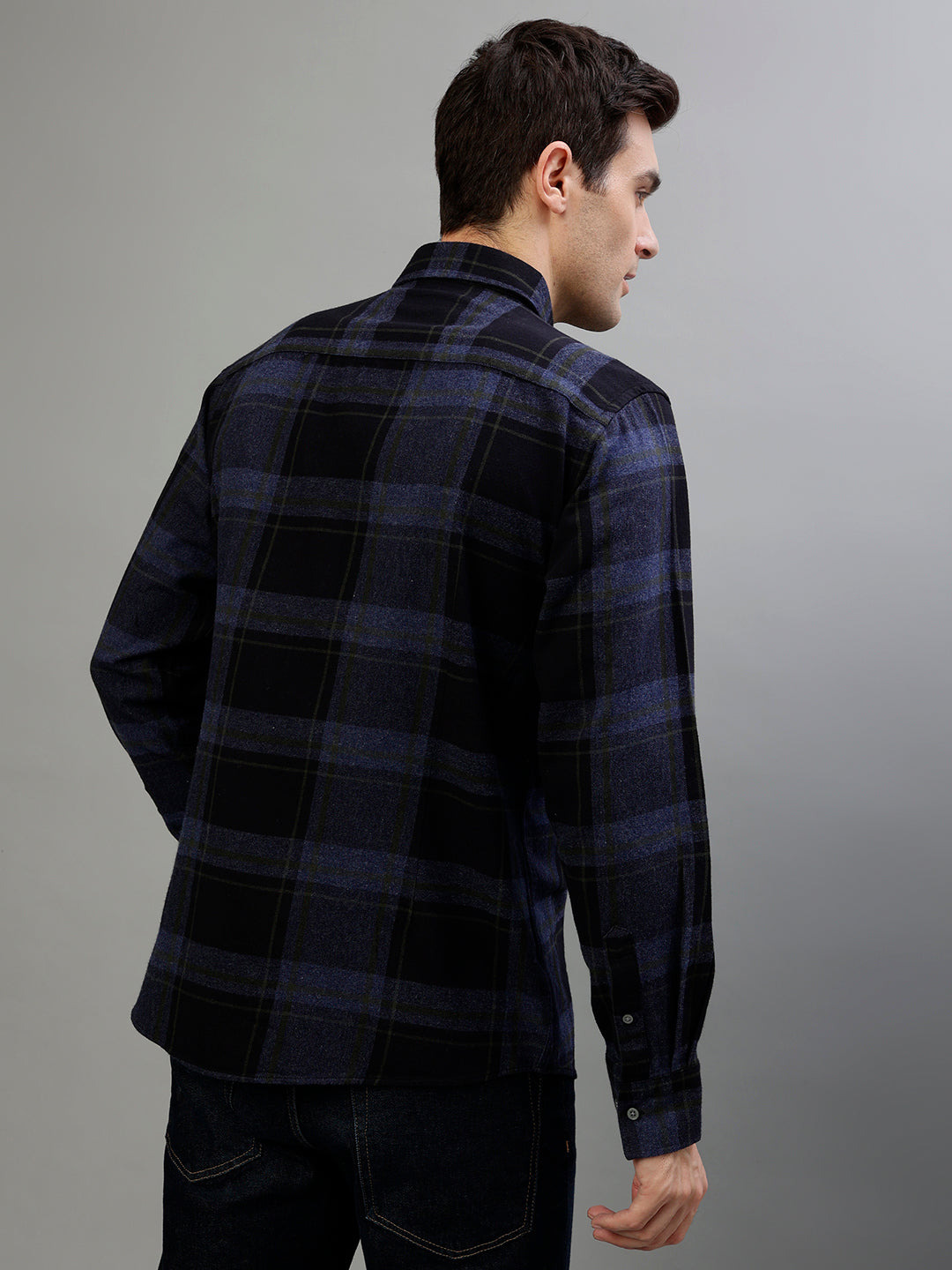 Bruun & Stengade Blue Fashion Checked Regular Fit Shirt