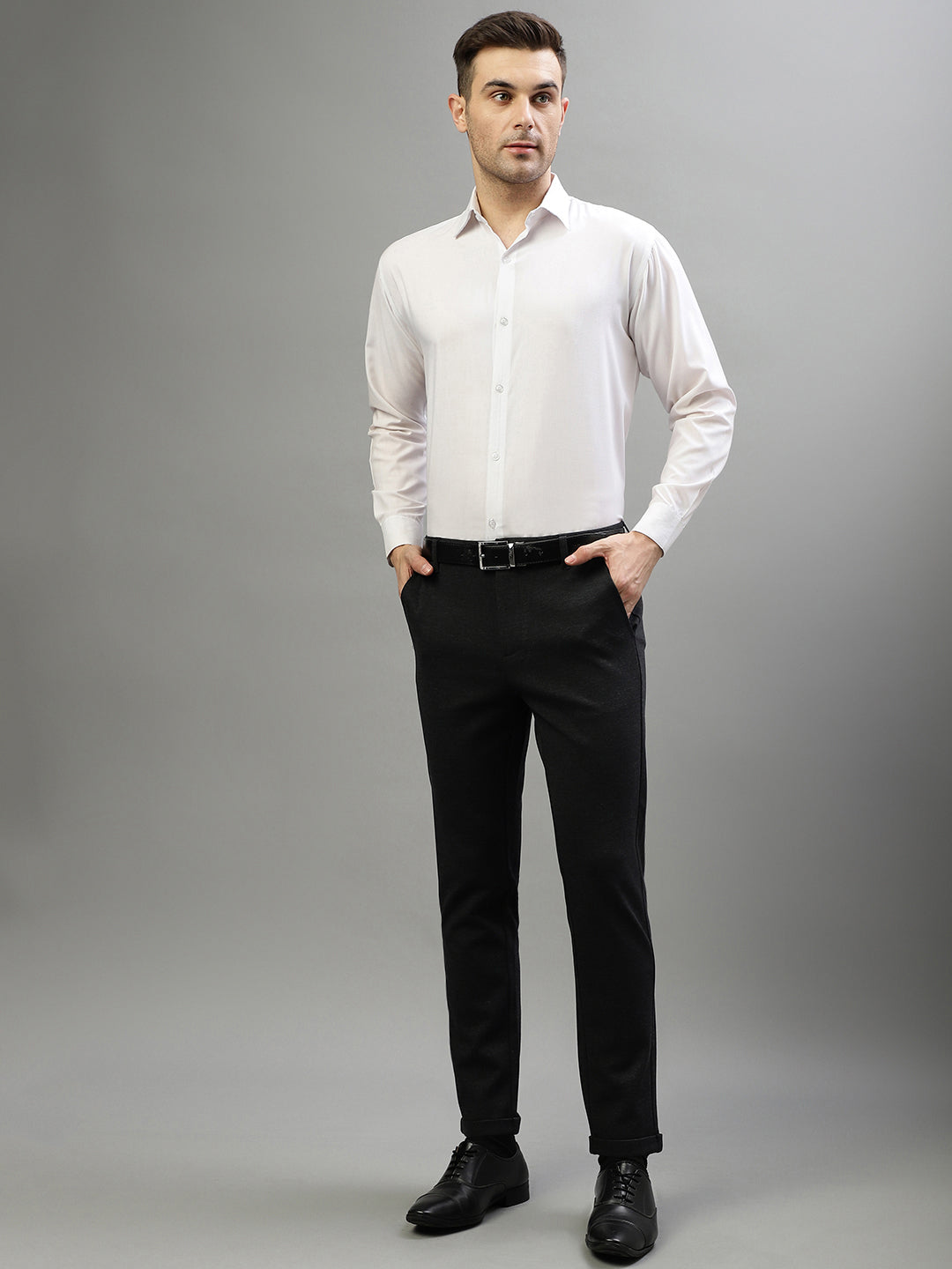 Lindbergh Men Slim Fit, Cropped Length Trouser