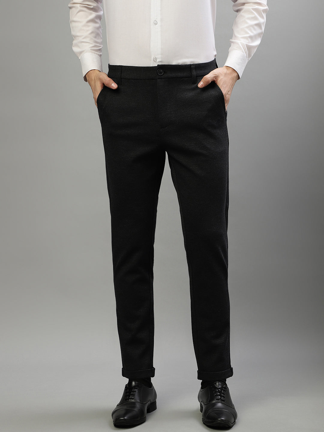 Lindbergh Men Slim Fit, Cropped Length Trouser