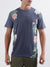 Lindbergh Navy Floral Print Regular Fit T-Shirt