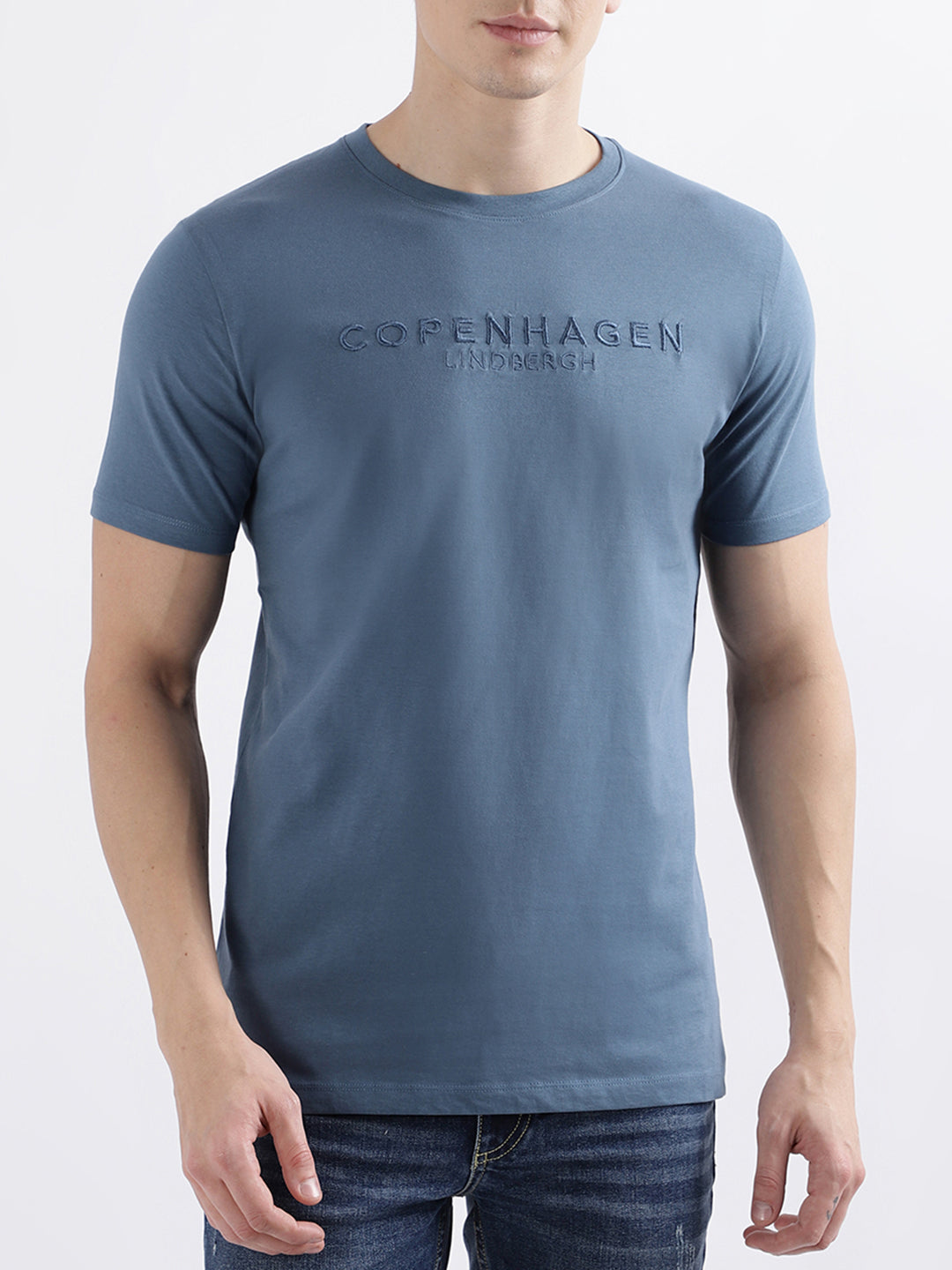 Lindbergh Blue Fashion Relaxed Fit T-Shirt