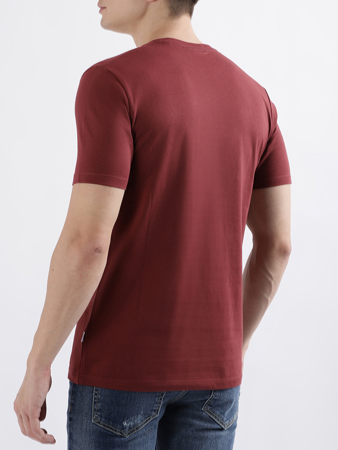 Lindbergh Burgundy Fashion Relaxed Fit T-Shirt