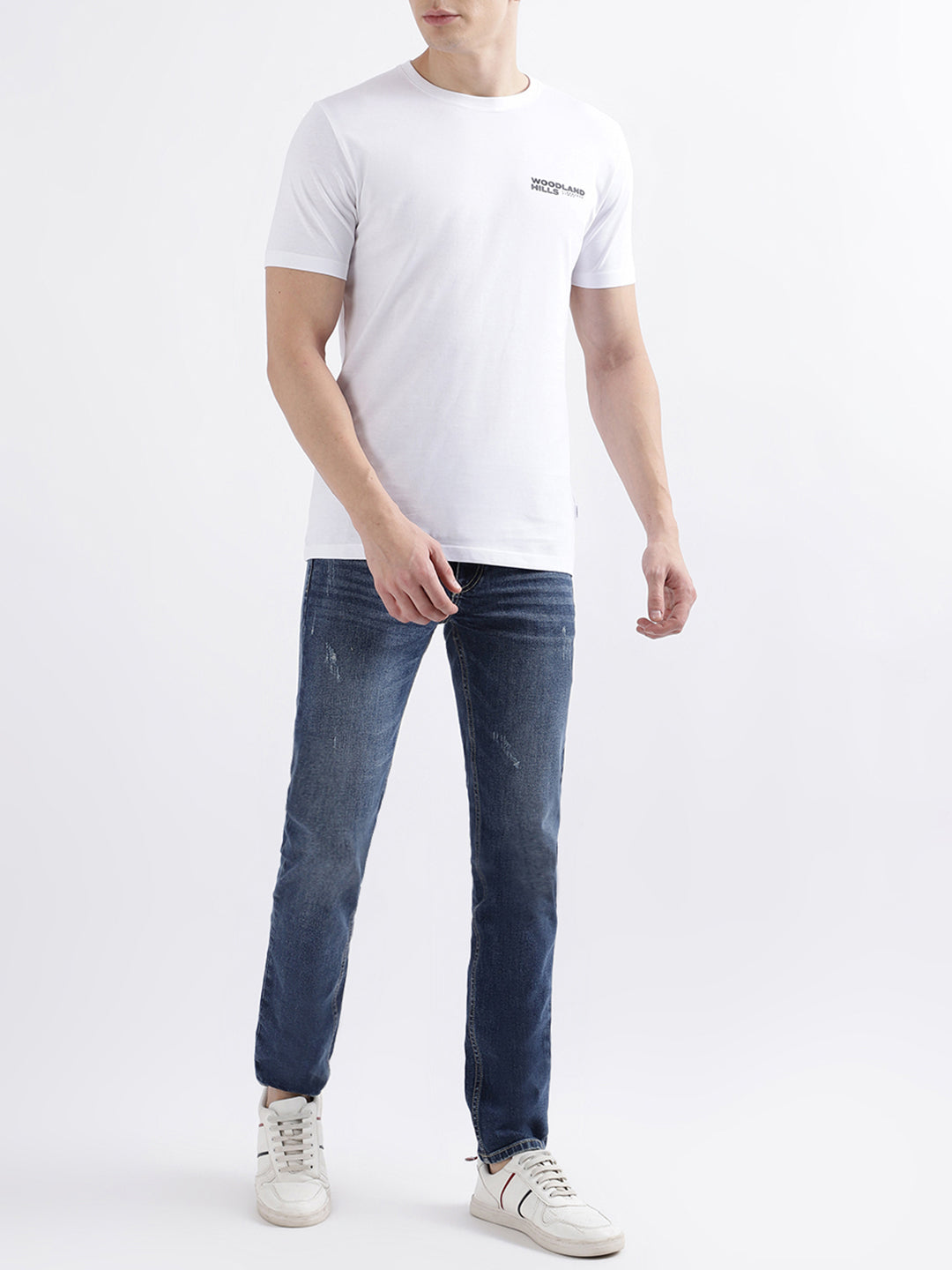 Lindbergh White Fashion Relaxed Fit T-Shirt