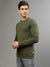 Lindbergh Men Solid Round Neck Full Sleeves Sweater