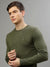 Lindbergh Men Solid Round Neck Full Sleeves Sweater