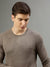 Lindbergh Men Solid Round Neck Full Sleeves Sweater