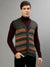 Lindbergh Men Printed V Neck Sleeveless Sweater