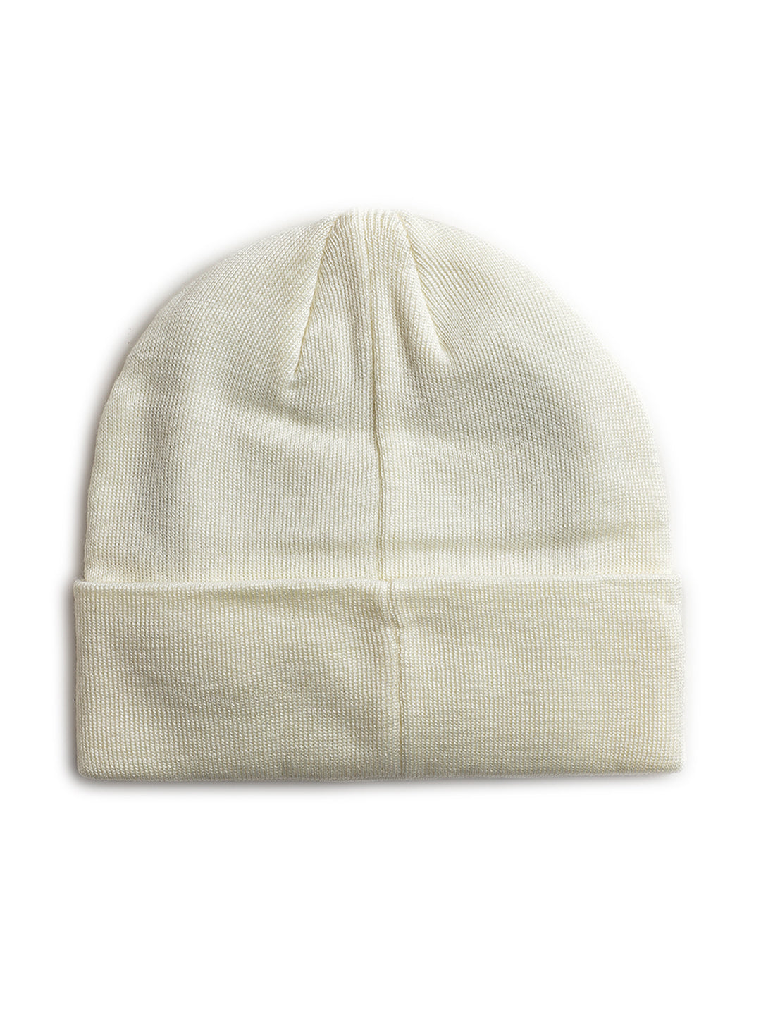 Lindbergh Men Cream Solid Beanie Cap