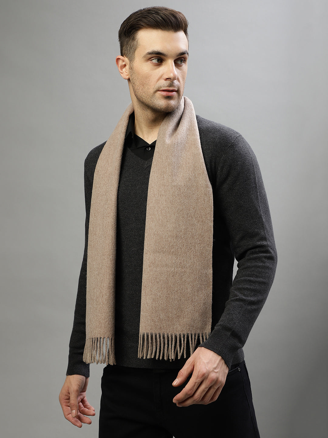 Bruun & Stengade Men Brown Solid Scarf