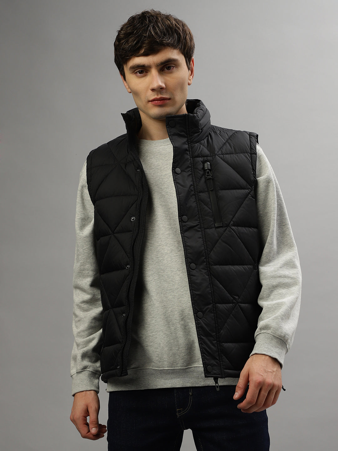 Sleeveless hooded cheap jacket men's