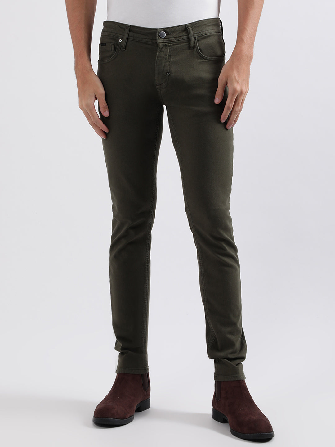 Antony Morato Men Solid Tapered Fit Jeans