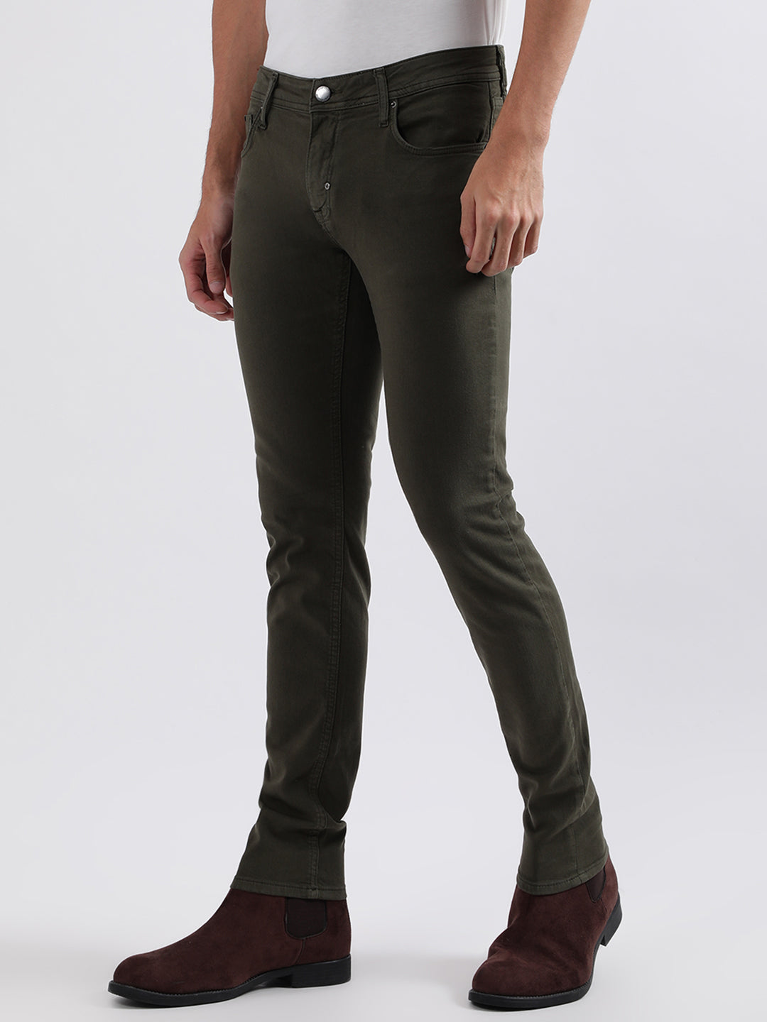 Antony Morato Men Solid Tapered Fit Jeans